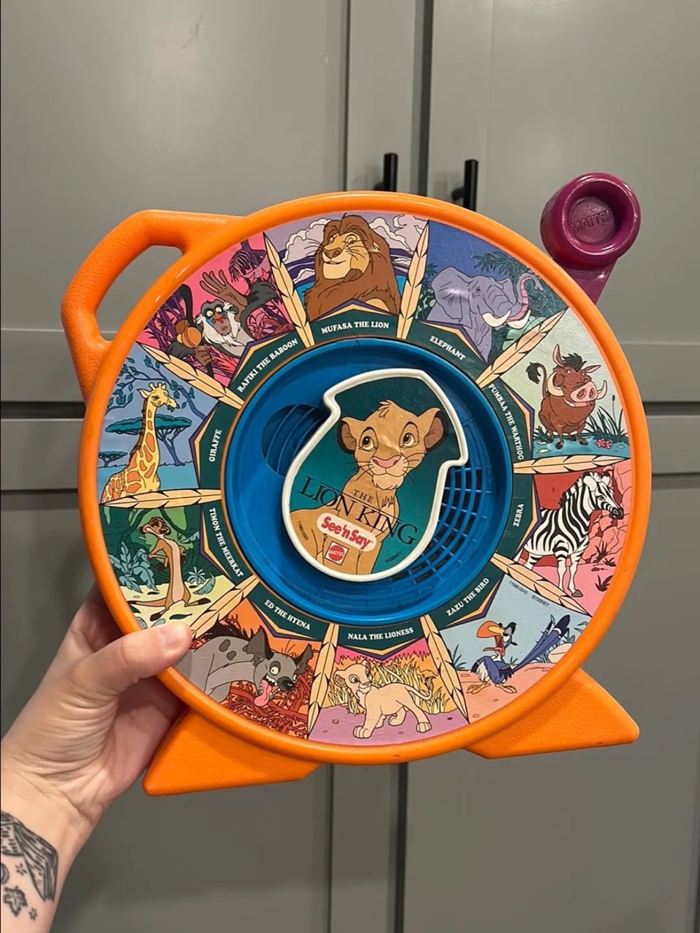 1989 Mattel Lion King see ‘n say toy - works !